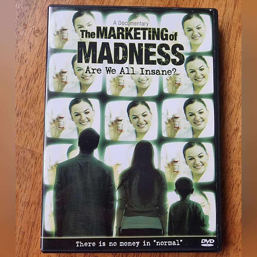 🌟3/$40 Sale!🌟 The Marketing of Madness "Are We All Insane?" A Documentary DVD